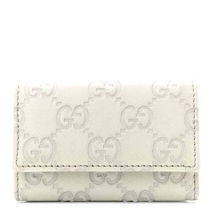 Gucci Guccissima 6 Key Holder Case White 1 of 7