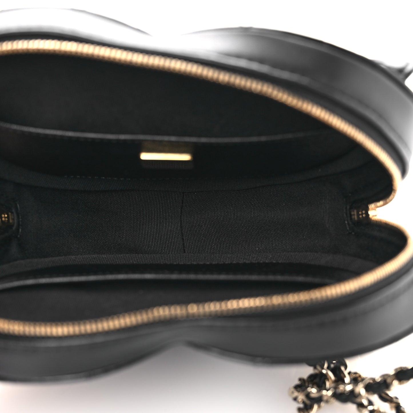 Lambskin Quilted CC In Love Heart Bag Black