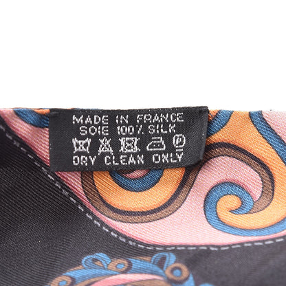 Hermes Silk Festival des Amazones Twilly Black Rouge Bleu 3 of 4