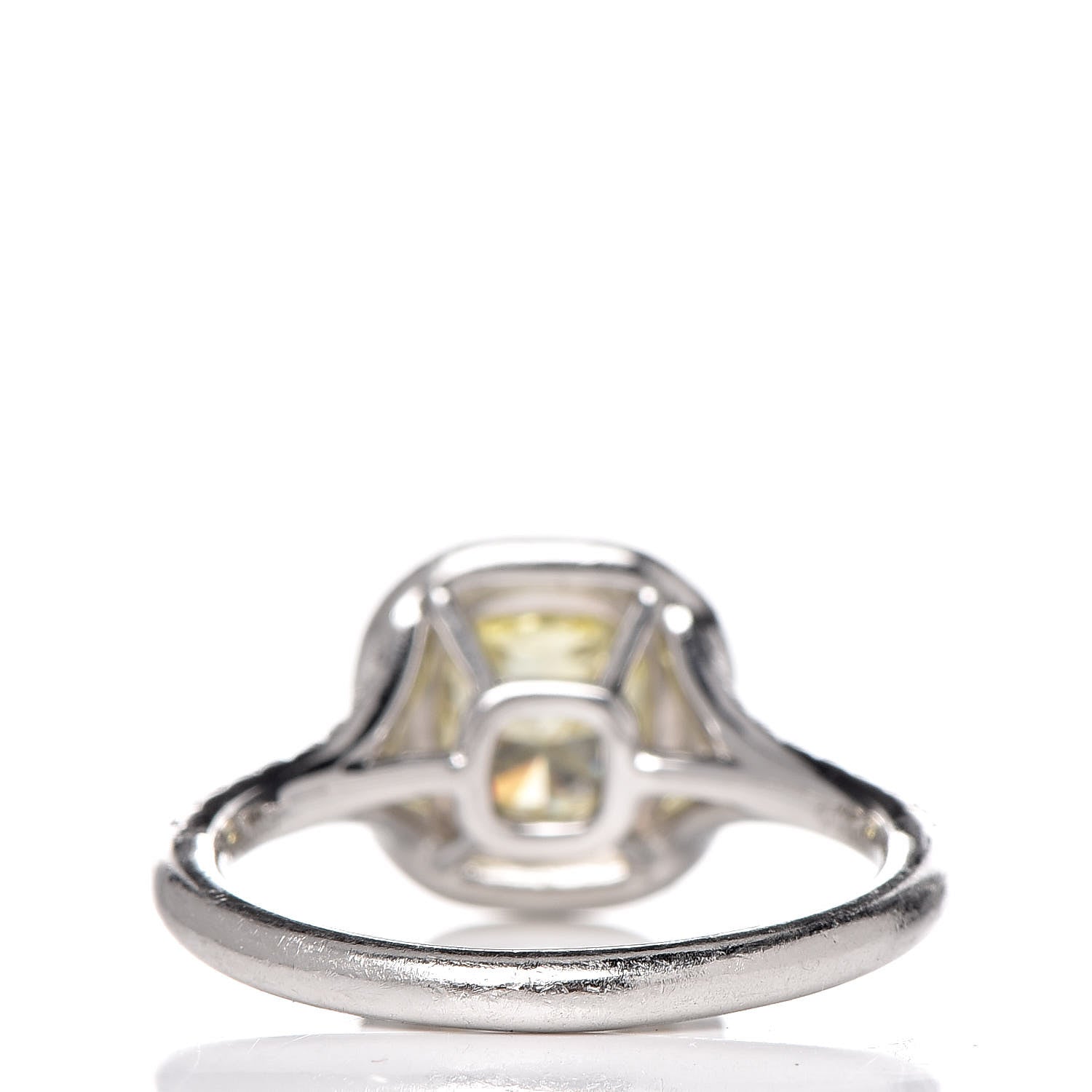 Tiffany Platinum 18K Yellow Gold Fancy Yellow Diamond Soleste Engagement Ring 51 5.75 4 of 7