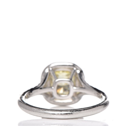 Tiffany Platinum 18K Yellow Gold Fancy Yellow Diamond Soleste Engagement Ring 51 5.75 4 of 7