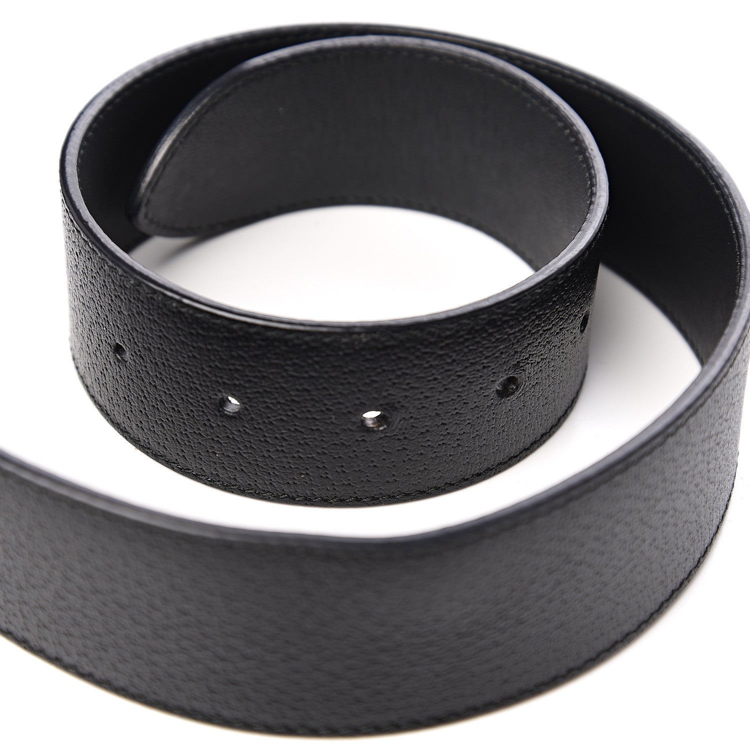 Gucci Textured Calfskin Double G 40mm Belt 85 34 Black 5 of 5