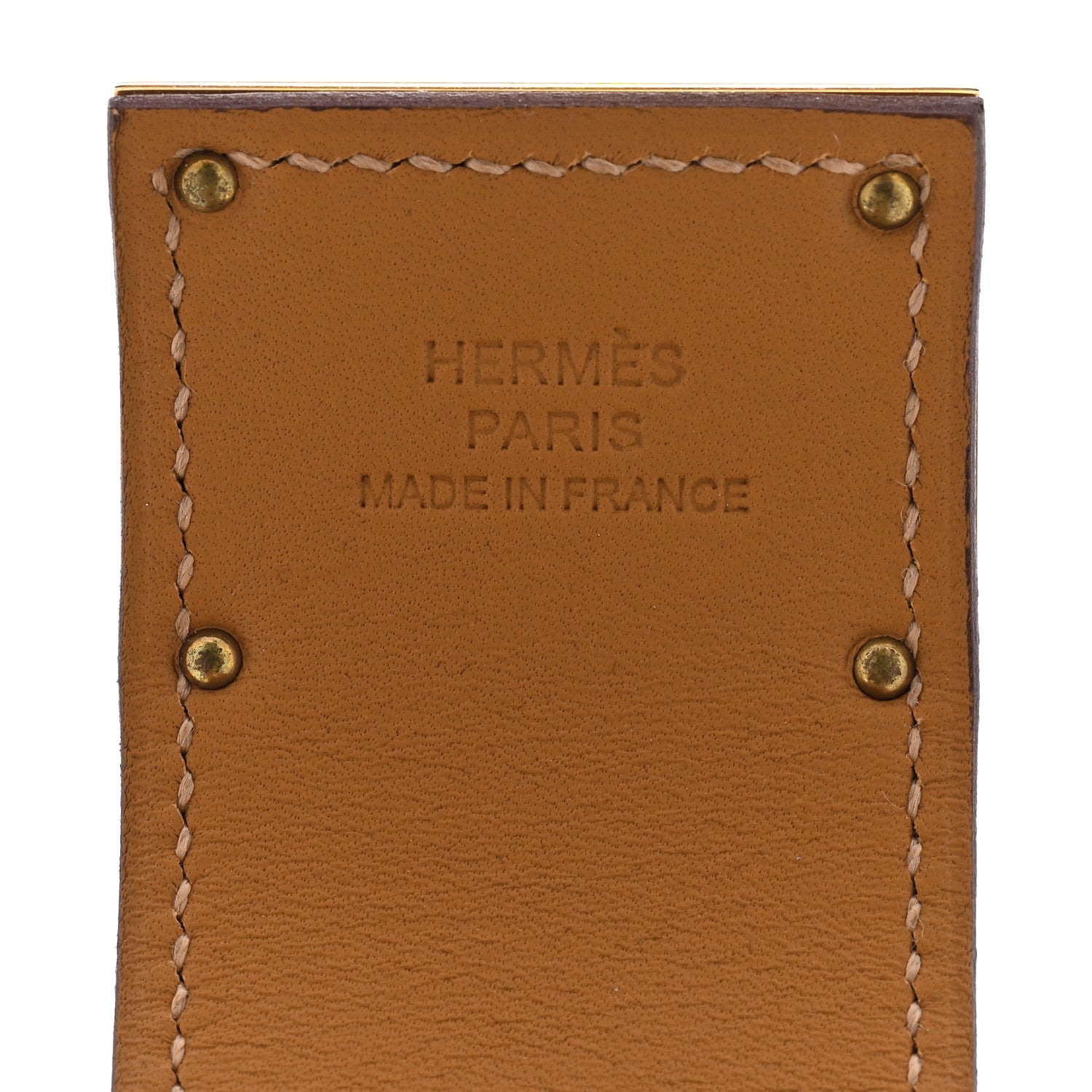 Hermes Epsom Kelly Dog Bracelet T3 Gold 4 of 8