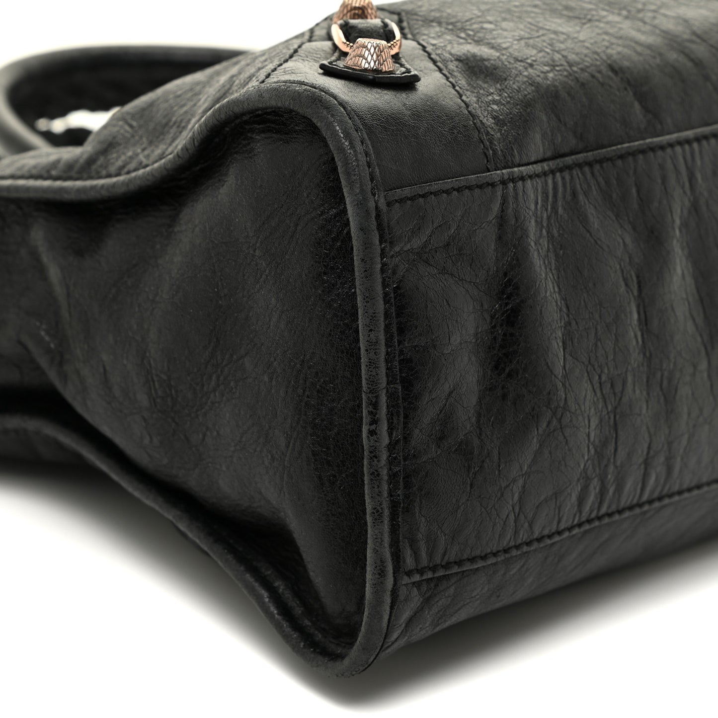 Agneau Giant 12 Rose Gold Hardware City Black
