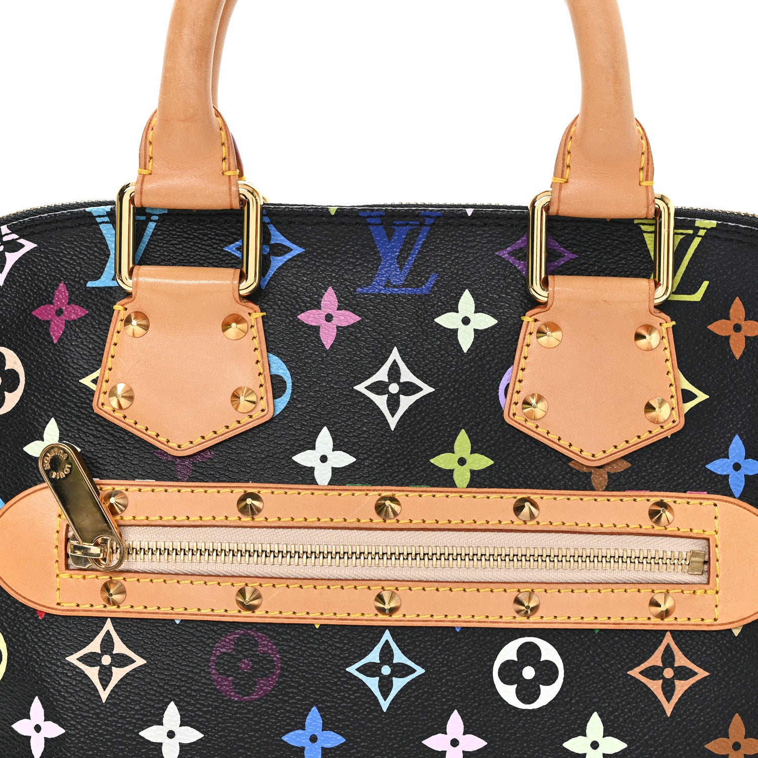 Louis Vuitton Monogram Multicolor Alma Black 7 of 11