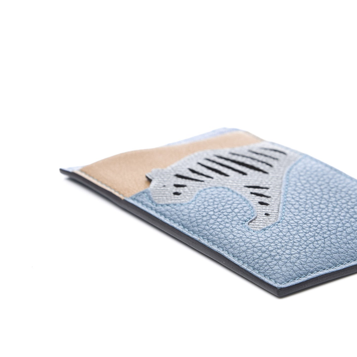 Togo Epsom Swift Mysore Rooroo 3CC Card Holder Vert Bosphore Amande Kraft Deep Bleu