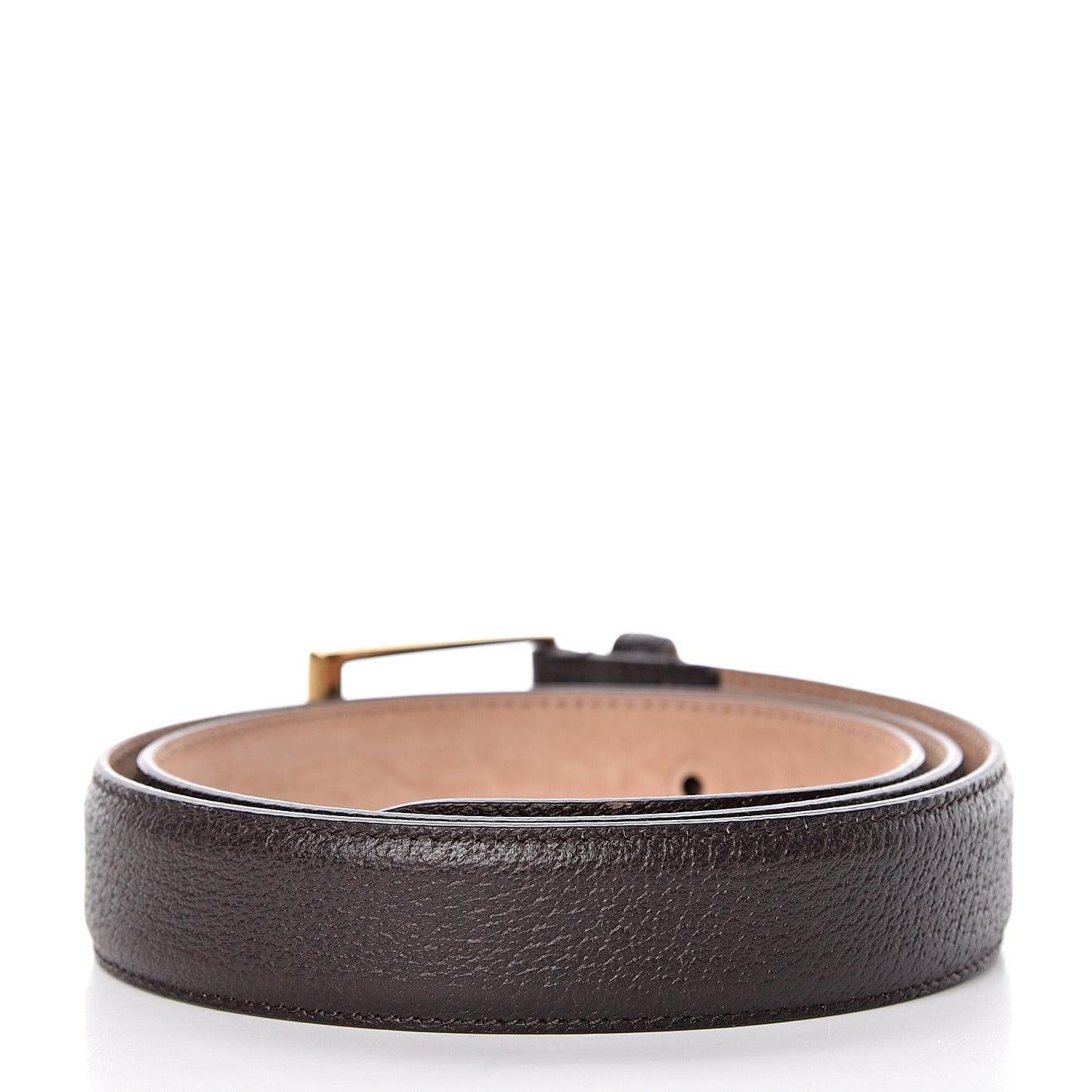 Textured Calfskin 30mm Belt 95 38 Dark Cocoa