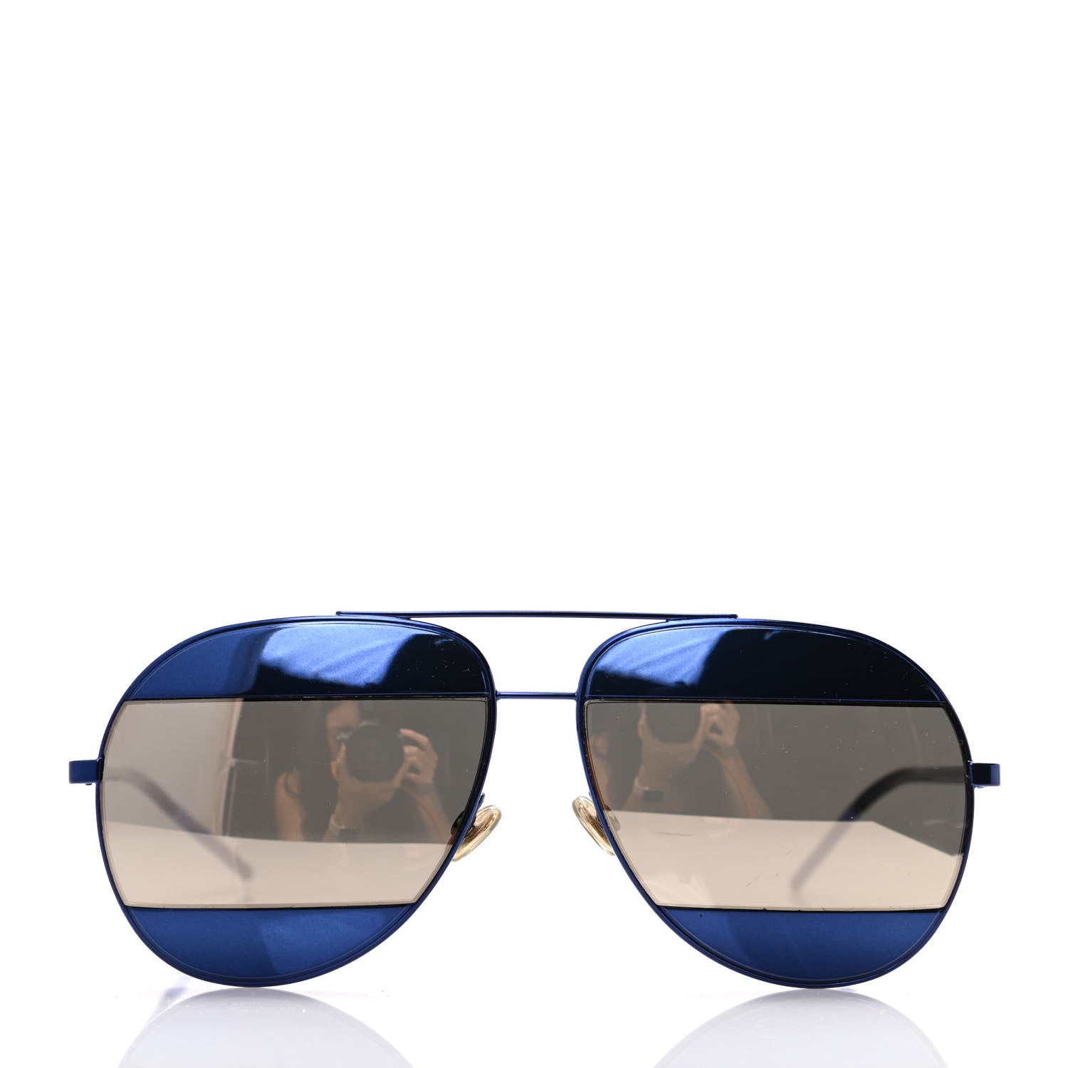 Christian Dior Split 1 Aviator Sunglasses Blue 2 of 7