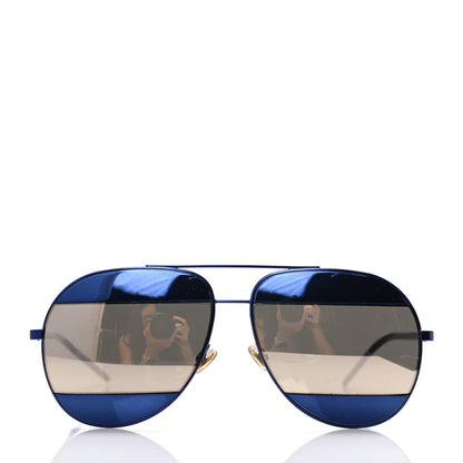 Christian Dior Split 1 Aviator Sunglasses Blue 2 of 7