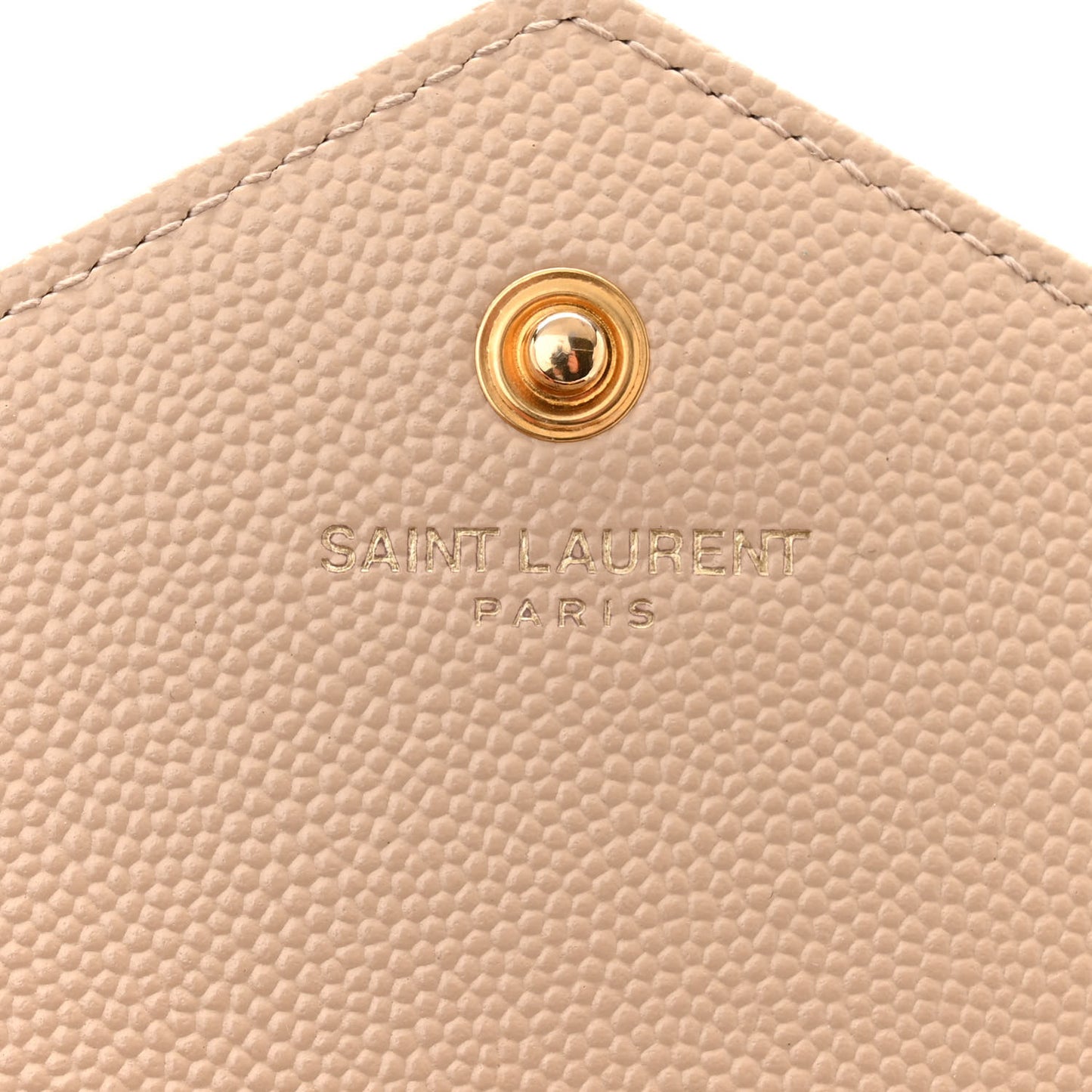 Grain De Poudre Matelasse Chevron Monogram Chain Wallet Dark Beige