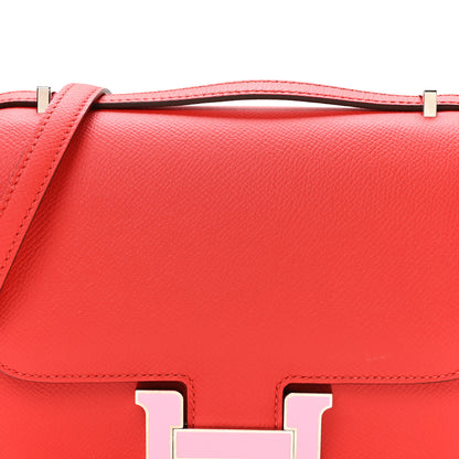 Hermes Epsom Enamel Constance 18 Rouge de Coeur Mauve Sylvestre 7 of 9