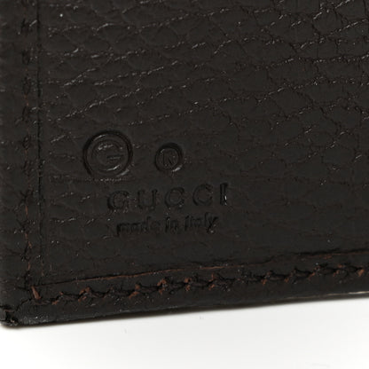 Gucci Calfskin Denim Monogram French Flap Wallet Brown 7 of 11