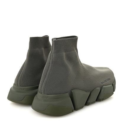 Balenciaga Technical 3D Recycled Knit Womens Speed 2.0 Sneakers 40 Monocolor Dark Kaki 5 of 9