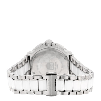 Tag Heuer Stainless Steel Ceramic Diamond 41mm Formula 1 Lady Quartz Watch White CAH1211 3 of 4