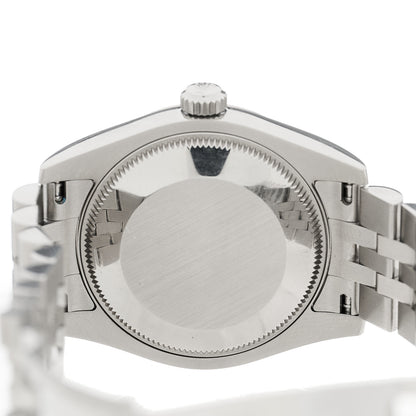 Rolex Stainless Steel 18K White Gold 31mm Oyster Perpetual Datejust Watch Blue Roman 178274 4 of 4