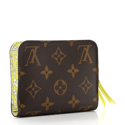 Louis Vuitton Monogram Fleuri Insolite Wallet PM Yellow 3 of 6