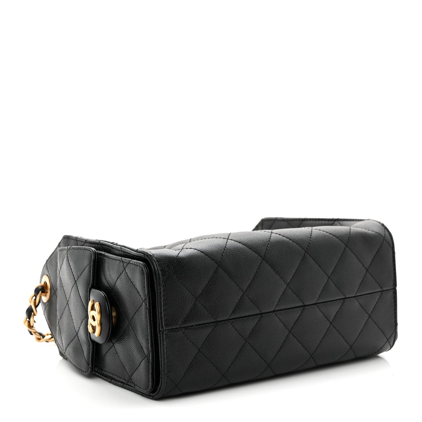 Caviar Quilted Mini Chanel 25 Handbag Black
