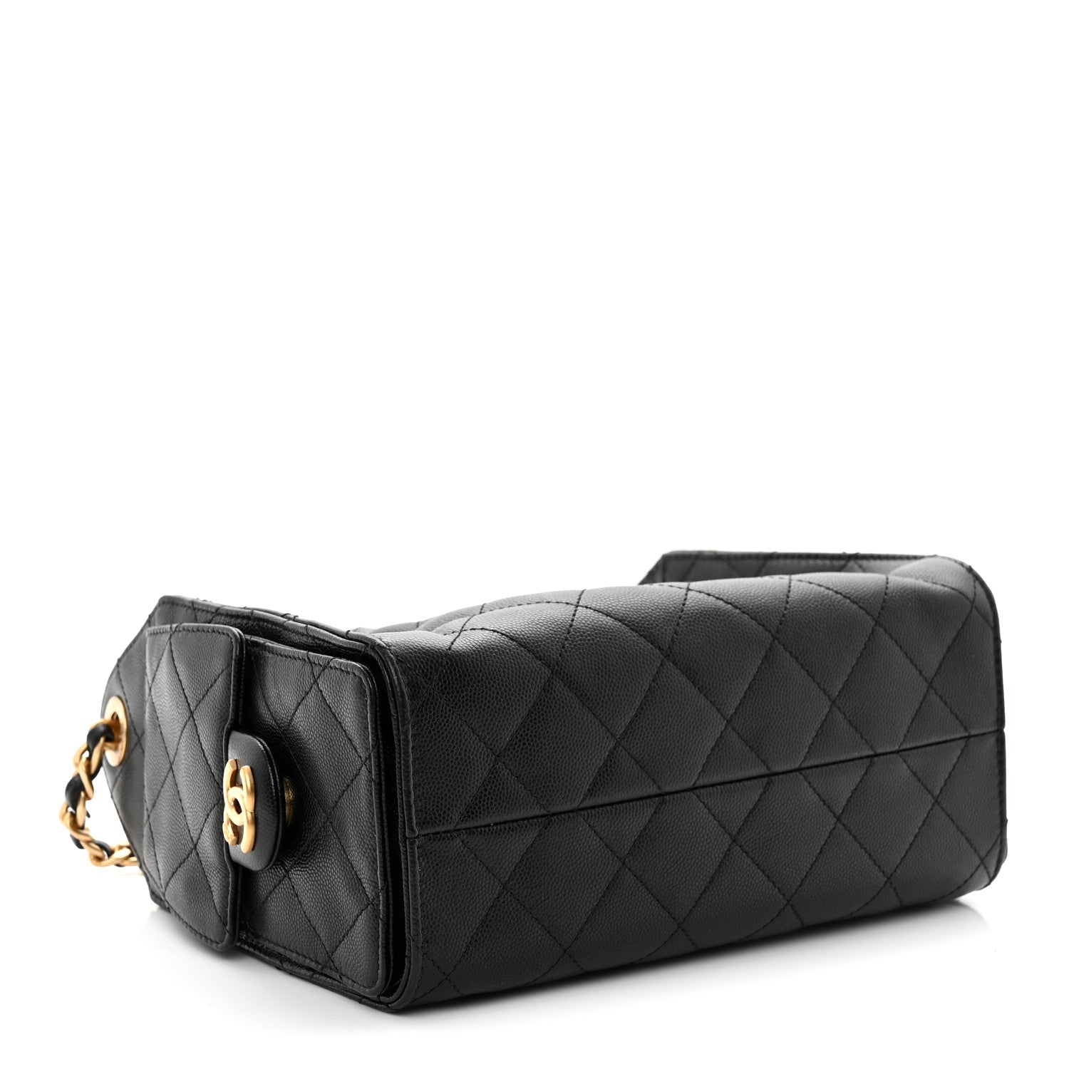 Chanel Caviar Quilted Mini Chanel 25 Handbag Black 4 of 12