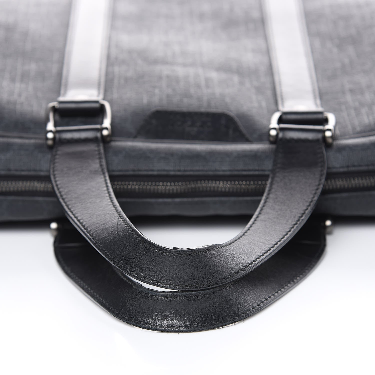 Gucci GG Supreme Monogram Briefcase Black Grey 10 of 15