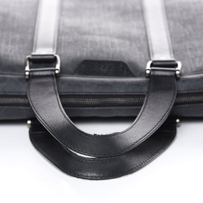 Gucci GG Supreme Monogram Briefcase Black Grey 10 of 15