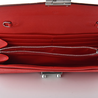 MCM Calfskin Ottomar Large Patricia Wallet On Chain Red 5 of 10