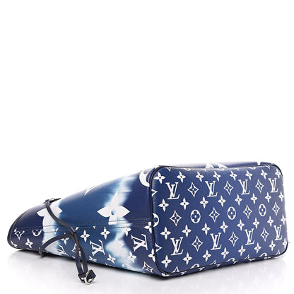 Louis Vuitton Monogram Escale Neverfull MM Blue 3 of 11