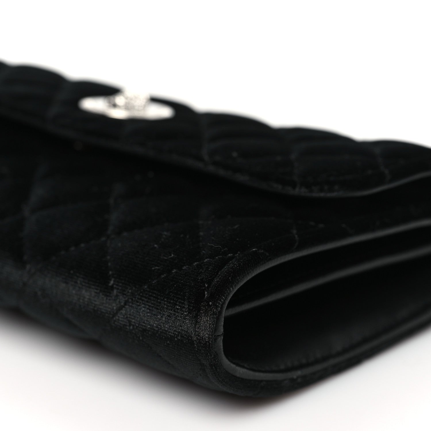 Versace Velvet Quilted Medusa Wallet On Chain Black 9 of 9
