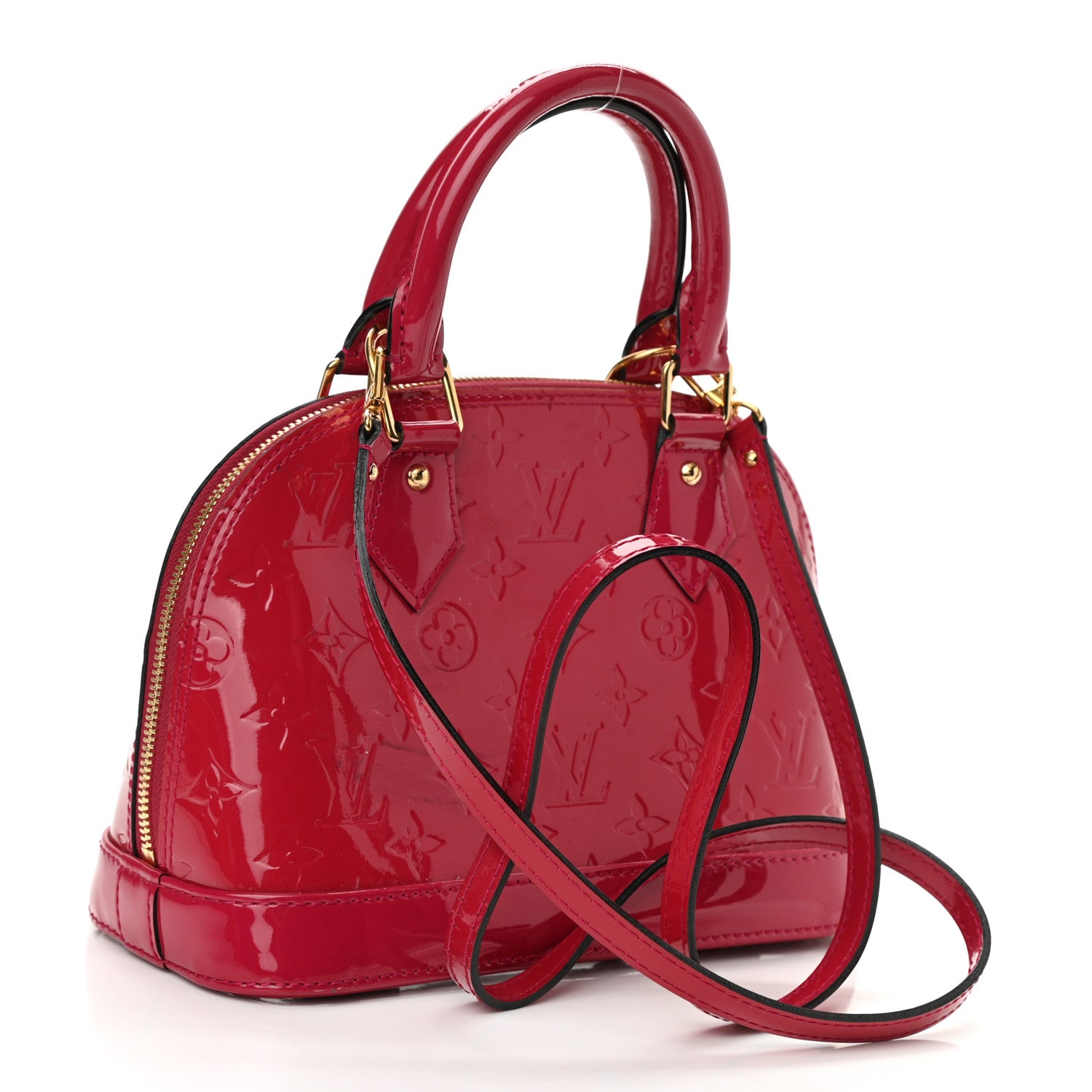 Louis Vuitton Vernis Alma BB Rose Indien 2 of 8