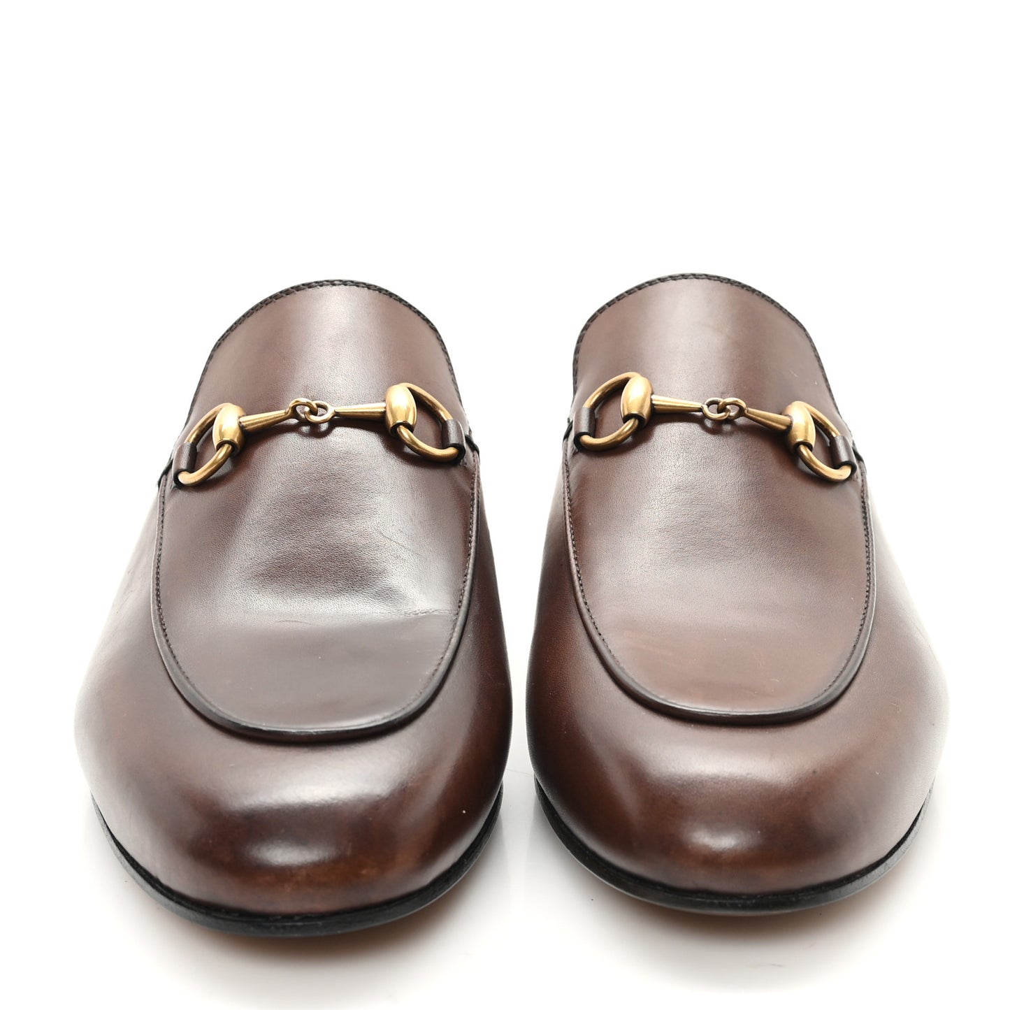 Calfskin Womens Princetown Slippers 36.5 Fondente Brown