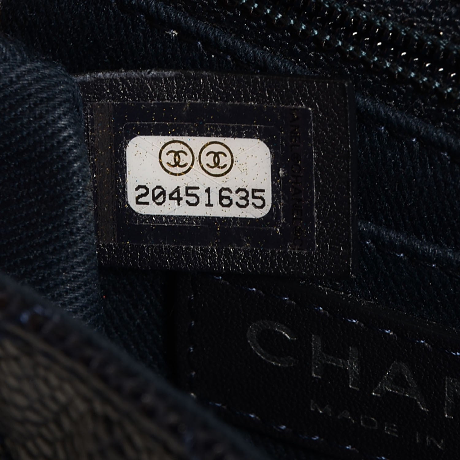 Chanel Grained Calfskin Small Natural Beauty Flap Navy Blue 7 of 8