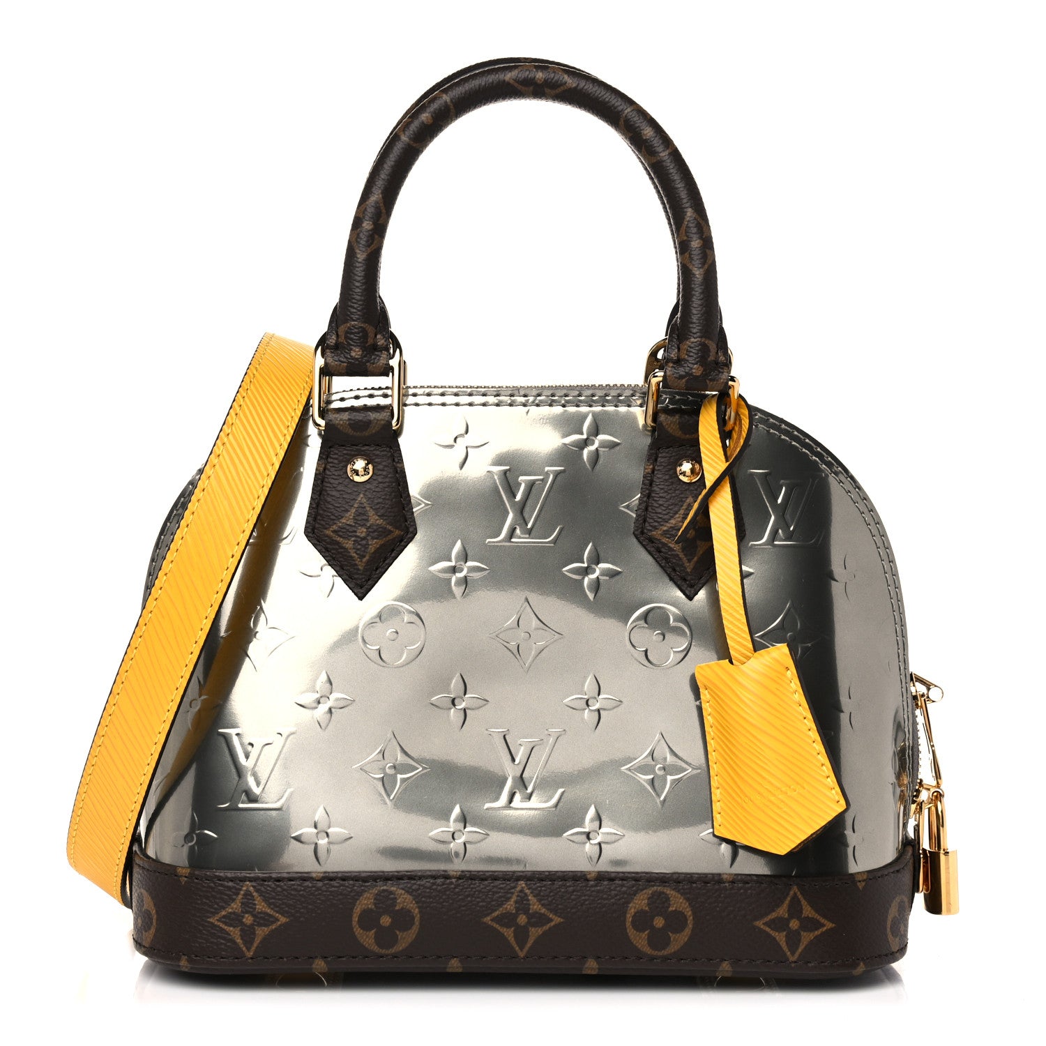 Louis Vuitton Vernis Epi Monogram Alma BB Bitume Metallise 1 of 10