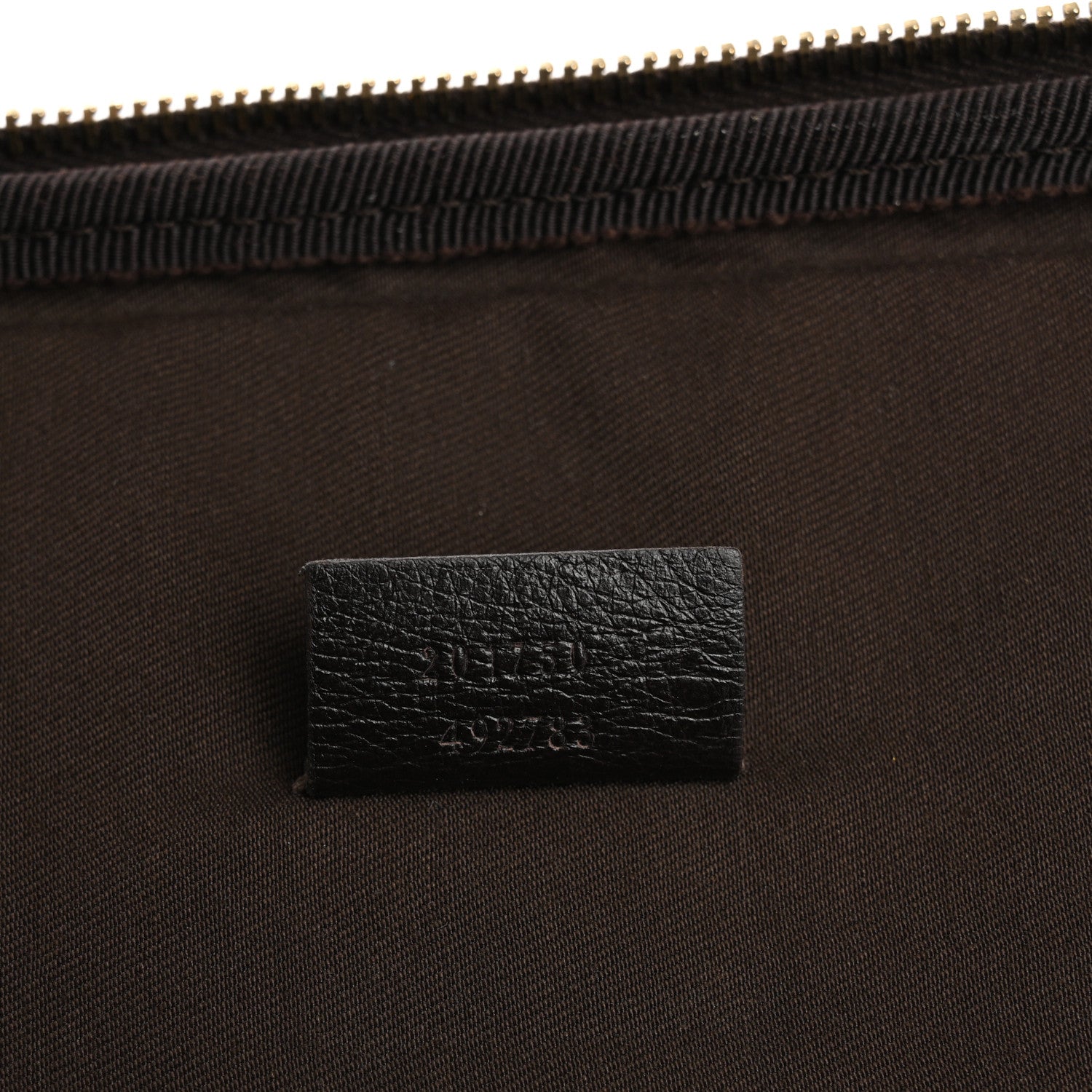 Gucci Guccissima Zip Around Laptop Case Dark Brown 7 of 13