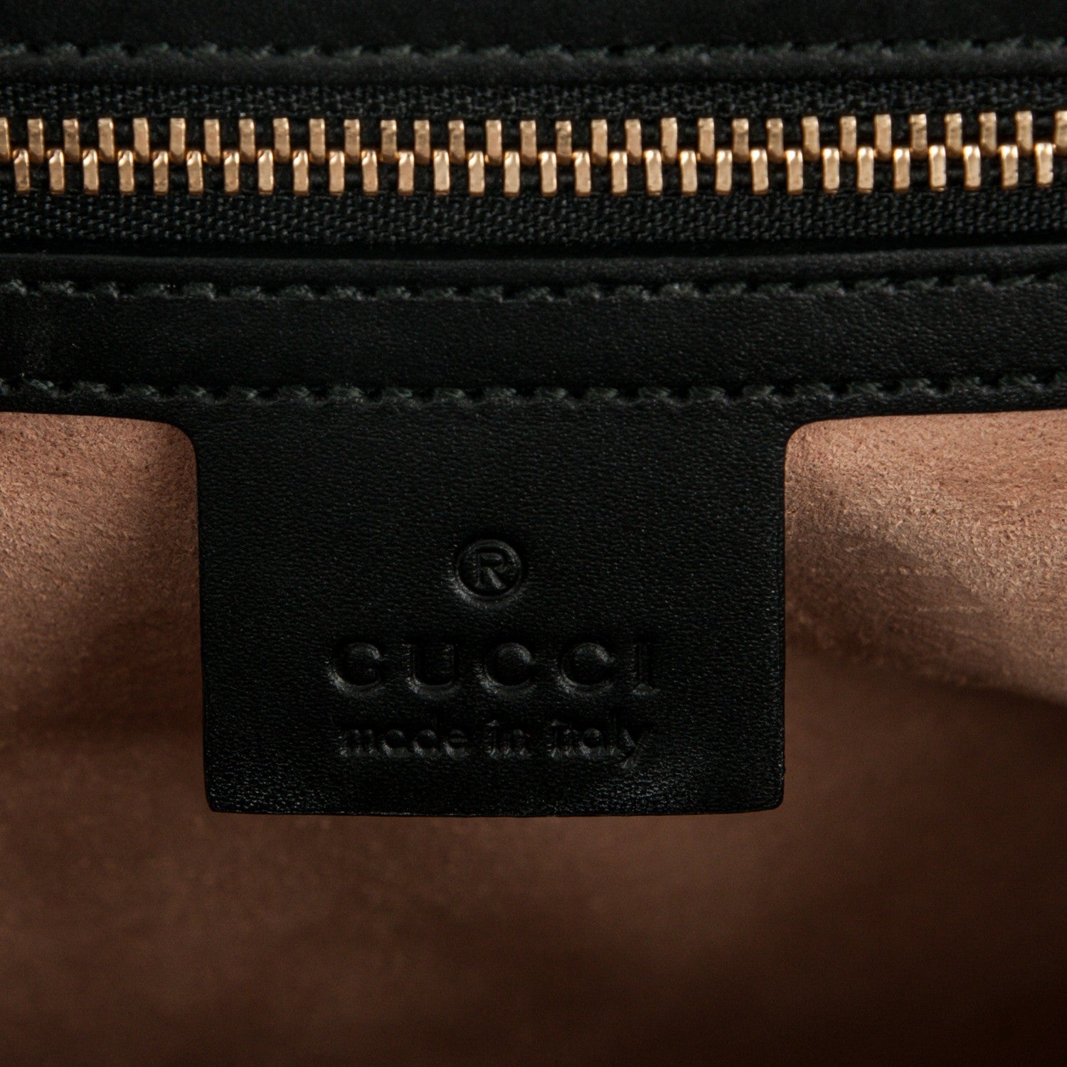 Gucci Guccissima Signature Medium Padlock Top Handle Bag Black 6 of 7