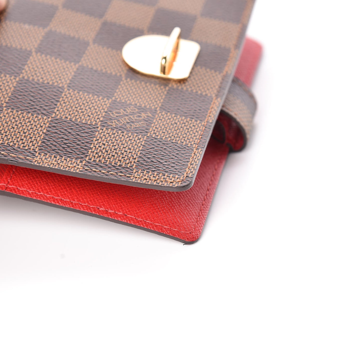 Damier Ebene Koala Small Ring Agenda Cover Red