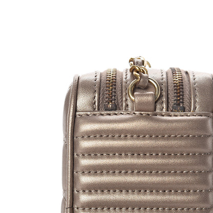 Chanel Metallic Lambskin Mini Coco Boy Camera Case Dark Gold 14 of 16
