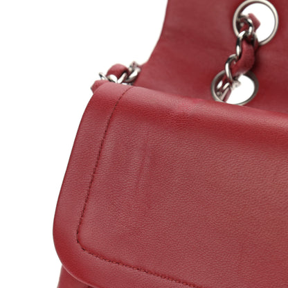 Chanel Lambskin Quilted Medium Double Flap Red 18 of 21