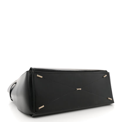 Salvatore Ferragamo Brushed Off Calfskin XL Gancini Buckles Tote Bag Black 4 of 13