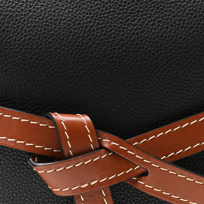 Loewe Grained Calfskin Small Gate Crossbody Bag Pecan Black 7 of 9