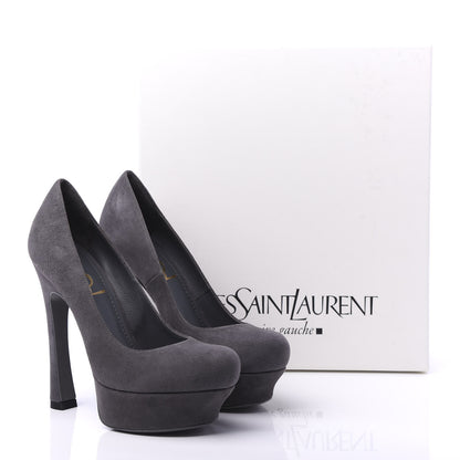 Saint Laurent Kid Scamosciato Palais 105 Pumps 35.5 Flannel Gris 9 of 9
