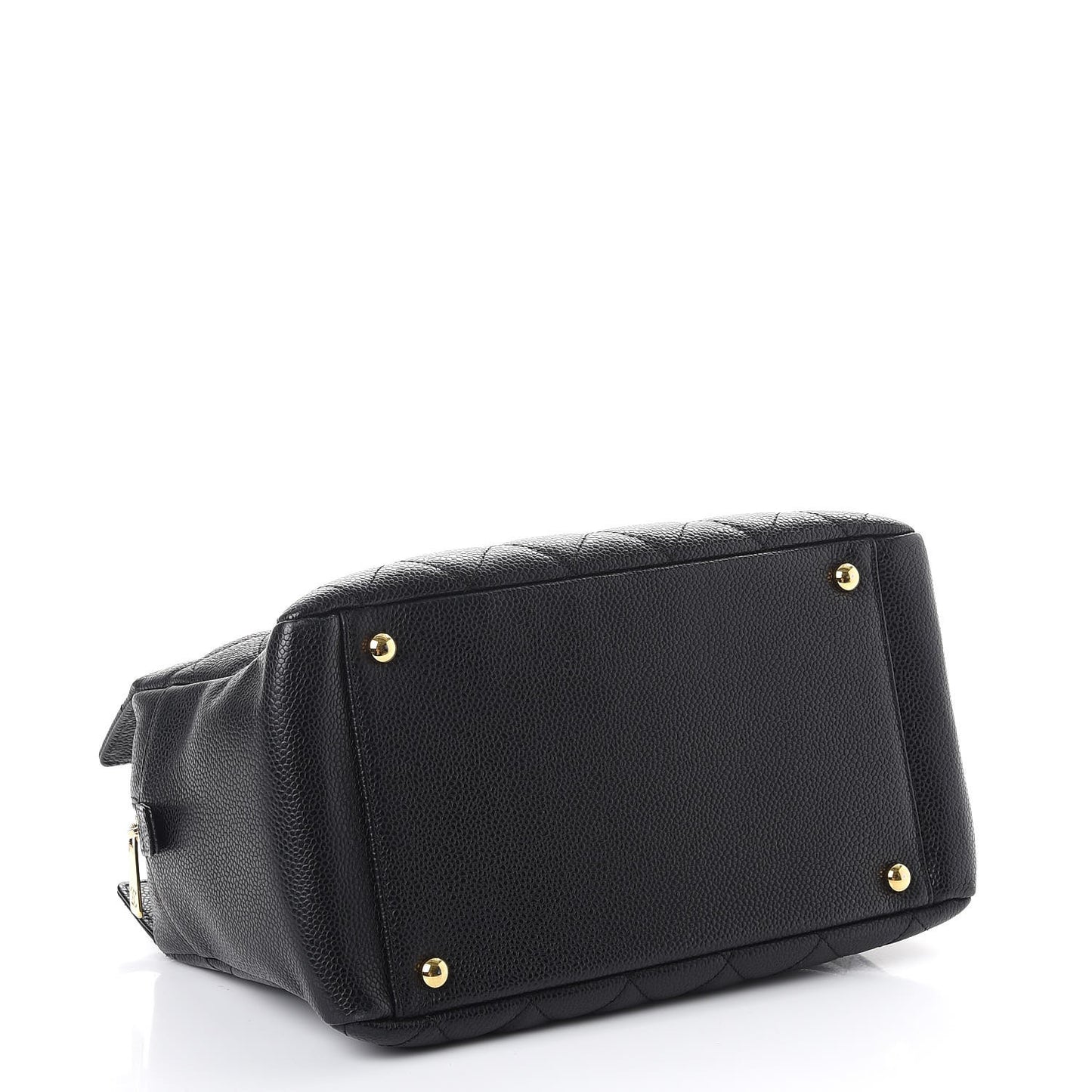 Caviar Quilted Petit Timeless Tote PTT Black