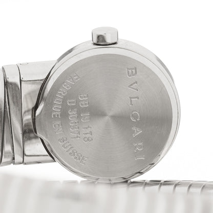Bulgari Stainless Steel 19mm Tubogas Double Spiral Quartz Watch Black 4 of 4