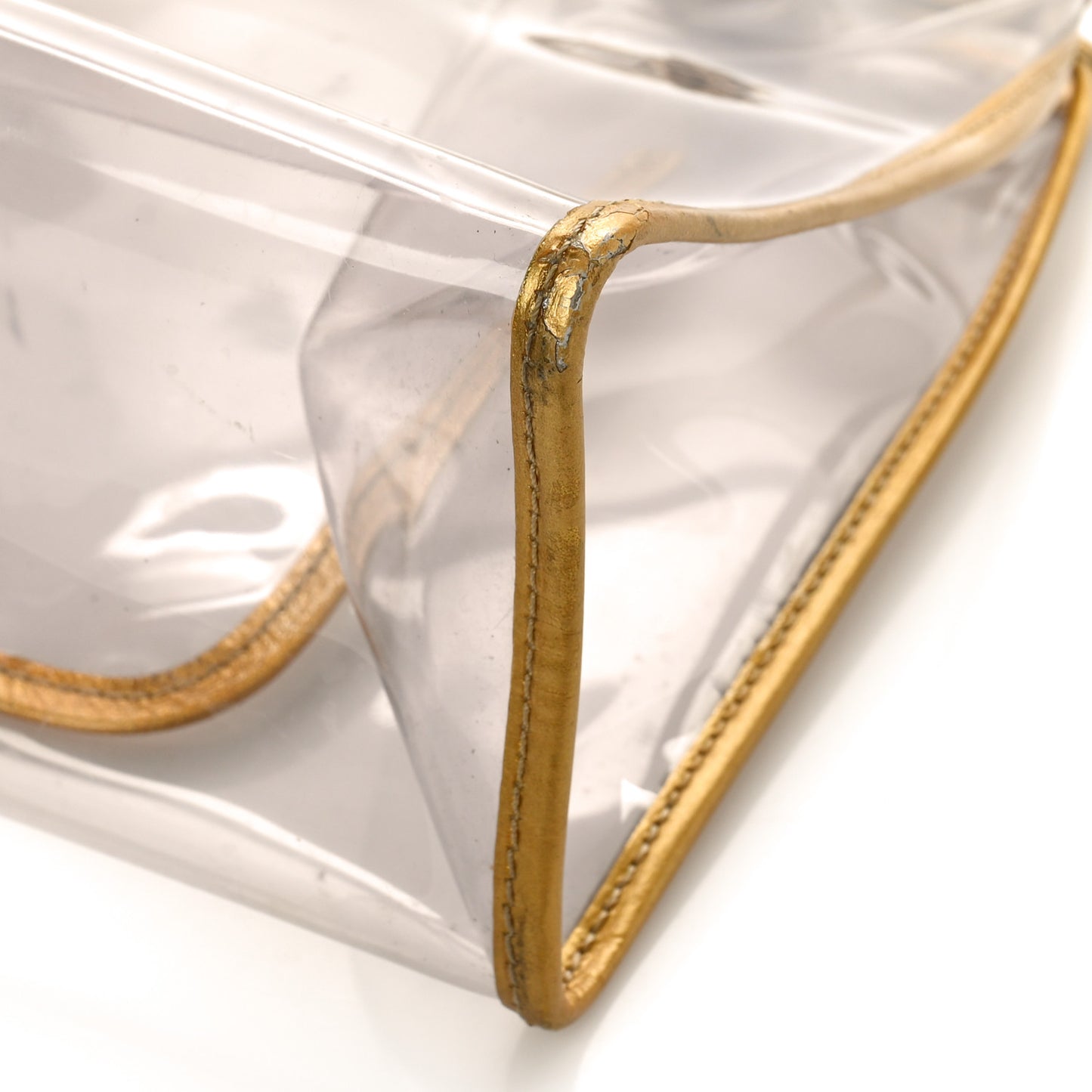 Vinyl Naked Tote Gold