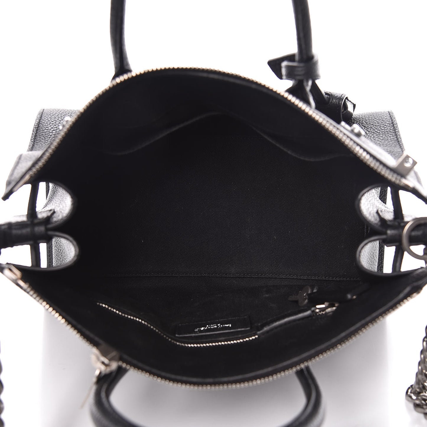 Grained Calfskin Baby Supple Sac De Jour Black