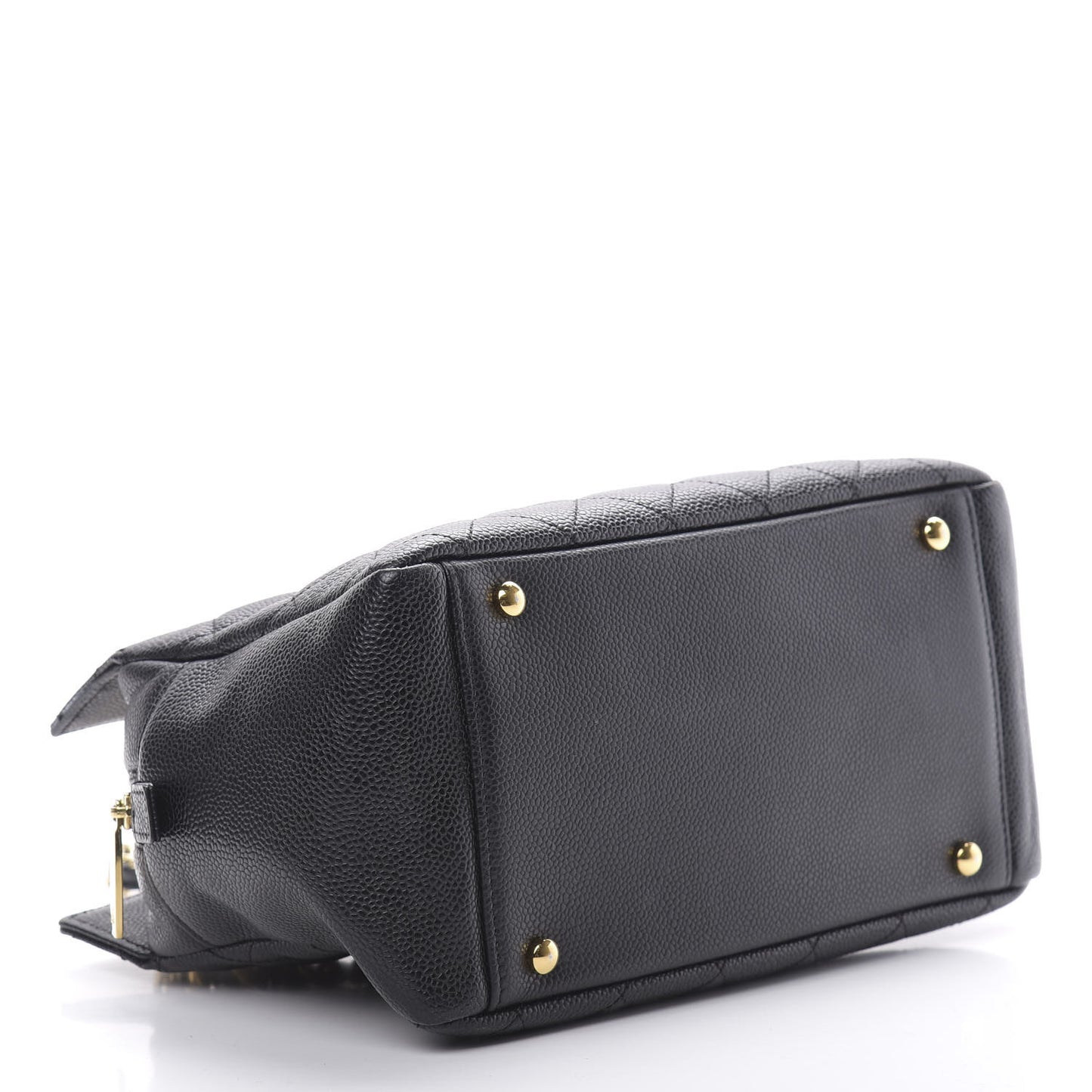 Caviar Quilted Petit Timeless Tote PTT Black