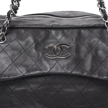 Chanel Lambskin Stitched Shoulder Bag Black 11 of 11