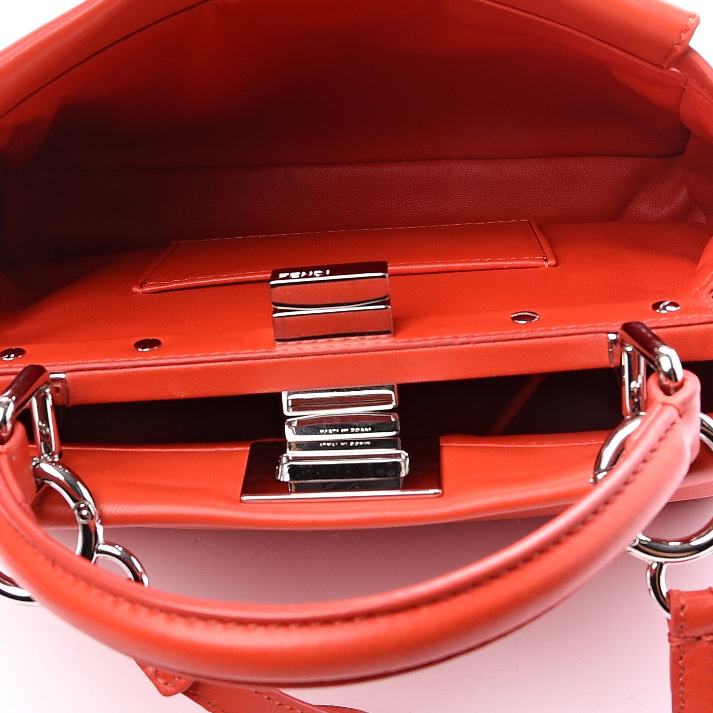 Nappa Mini Peekaboo Iconic Satchel Papavero