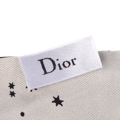 Christian Dior Silk Zodiac Leo Mitzah Scarf Black 4 of 8