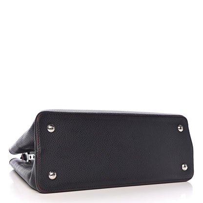 Louis Vuitton Taurillon Capucines MM Cobalt 4 of 10