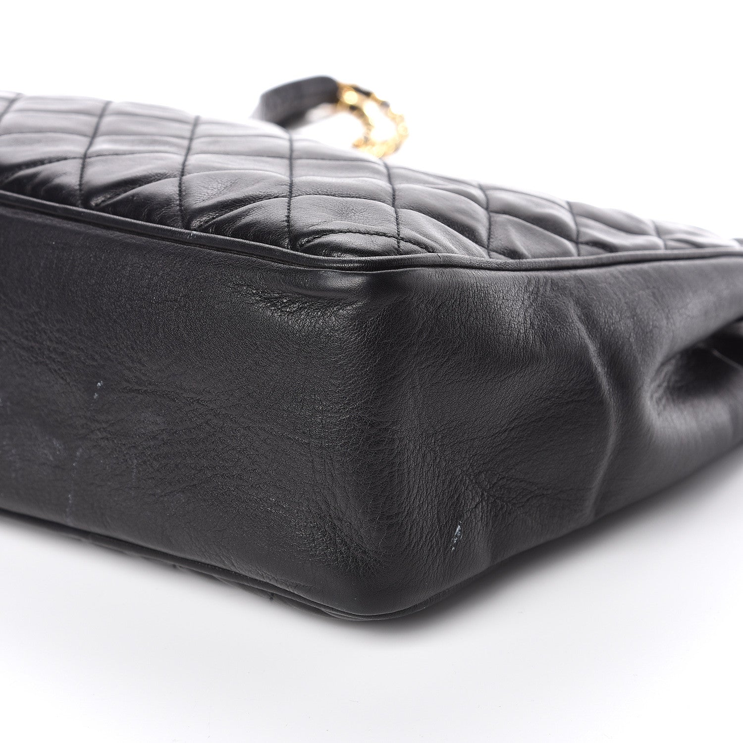 Chanel Lambskin Quilted Shoulder Bag Black 11 of 12