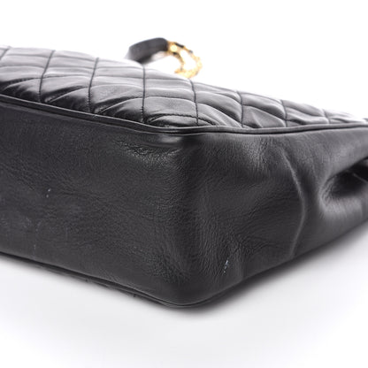 Chanel Lambskin Quilted Shoulder Bag Black 11 of 12